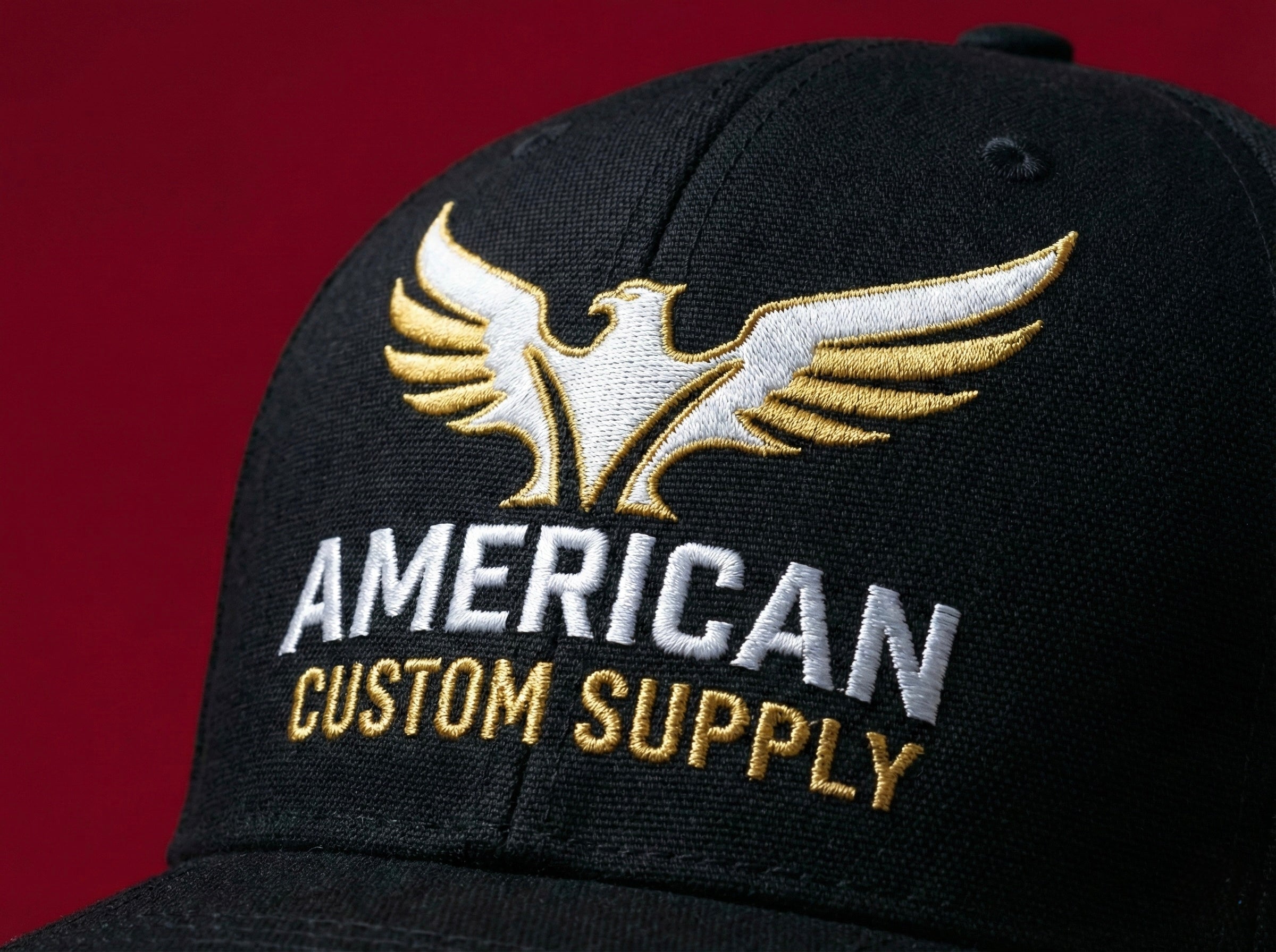 Flat Embroidery Structured Cap
