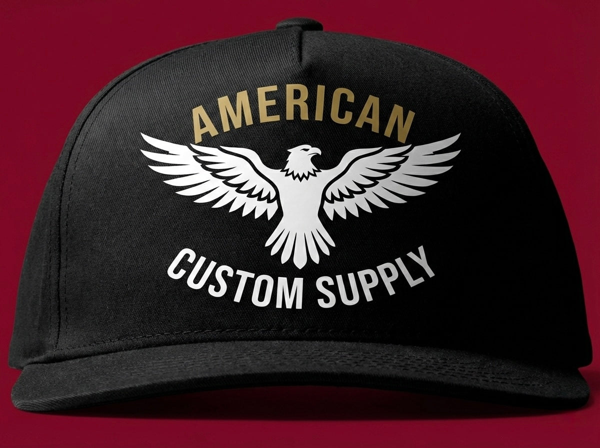 DTF Heat Pressed Cap (Seamless Finish)