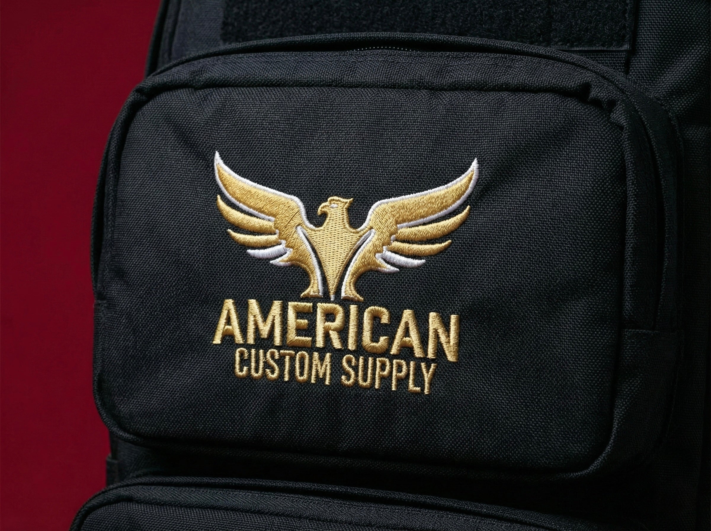 Heavy-Duty Embroidered Backpack
