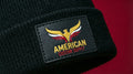 UV Printed Leatherette Patch Beanie